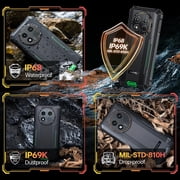 OUKITEL WP28E Rugged Phone, 10600mAh,, 6.52 Inch,4GB 64GB,Black