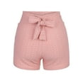 thumbnail image 3 of Gibobby Shorts Deportivo Pantalones cortos de yoga de color liso para mujerVestirsePiscinas(Rosa, L), 3 of 5