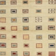 thumbnail image 1 of Ahgly Company Indoor Square Contemporary Brown Gold Solid Area Rugs, 4' Square, 1 of 6