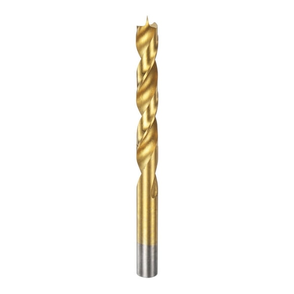 Uxcell Brad Point Drill Bit 12mm(15/32") Dia HSS4241 Twist Drill Golden