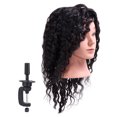 thumbnail image 3 of Cabeza De Entrenamiento De Peluquería, Cabello Esponjoso, Rayita Transparente, Fibra De Alta Temperatura, Cabeza De Maniquí De Cabello Sedoso Para El Hogar Para Peluquería Para, 3 of 7