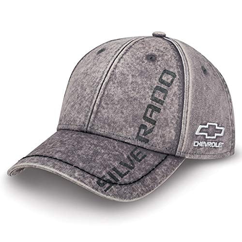 Car Beyond Store Chevrolet Silverado Washed Gray Baseball Cap
