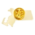 thumbnail image 4 of PinMart Massachusetts Shape Flag Enamel Pins - Gold Plated US State Lapel Pins - 10 Pack, 4 of 8