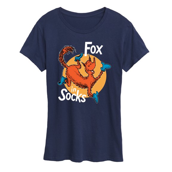 Dr. Seuss - Fox In Socks Jumping - Women's Raglan Graphic T-Shirt