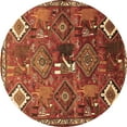 thumbnail image 1 of Ahgly Company Indoor Round Persian Brown Traditional Area Rugs, 5' Round, 1 of 4