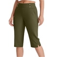 thumbnail image 4 of JJHGVB Capri Pants for Women Petite Capris for Women Petite Length Hiking Pants High Waisted Crop Work Pants Summer Casual Slacks Yoga Dress Pant Yoga Pants Summer Pants Camouflage 3XL, 4 of 7