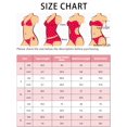 thumbnail image 5 of INSPIRAR CHIC Conjuntos de bikini ajustables con tirantes cruzados para mujeres, traje de baño de 3 piezas con acentos transpirables Talla X-Small Azul Real, 5 of 5