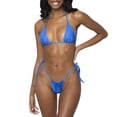 thumbnail image 1 of SZXZYGS Womens Swimsuits High Waisted Plus Women Halter String Bikini Set Sexy Thong Two Piece Swimsuits Solid Color Bathing Swimwear Independence Day 2024, 1 of 3