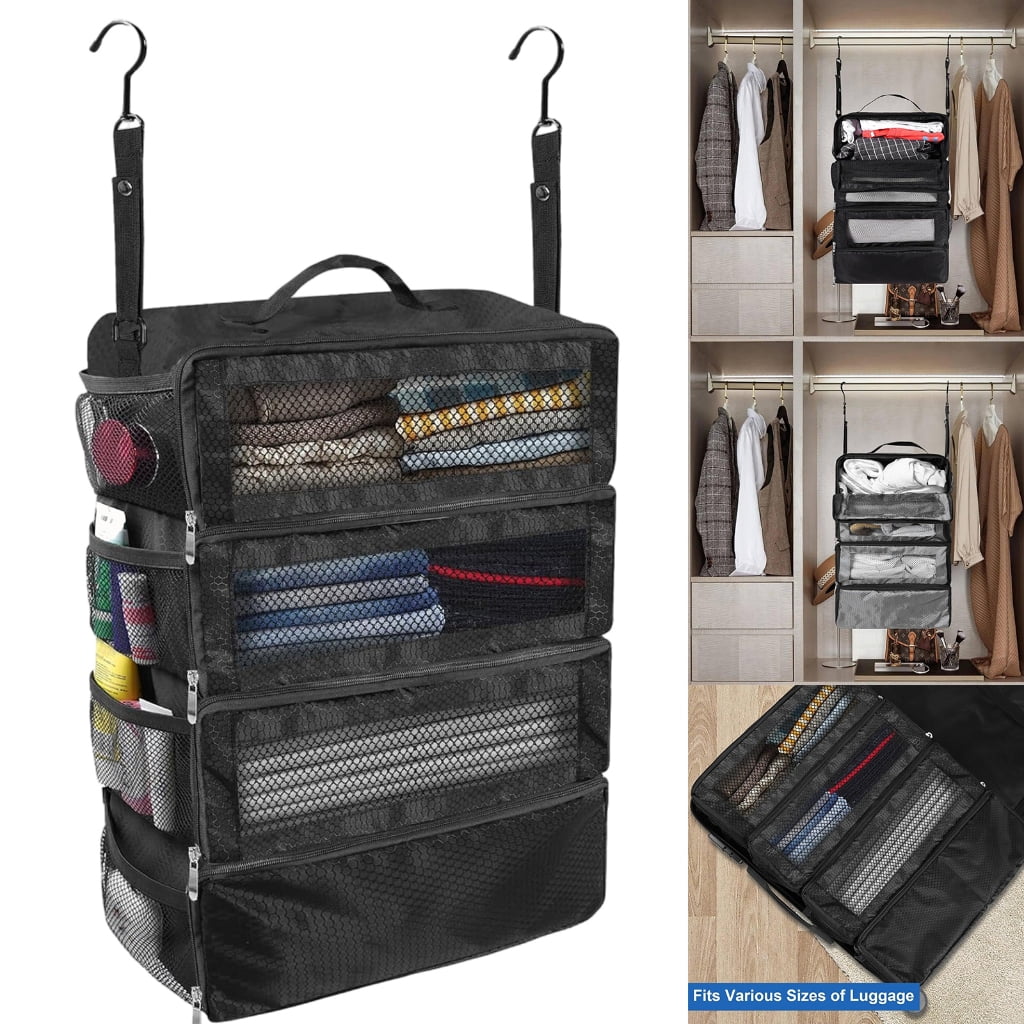 Spacious Travel Clothing Organizers Bag Convenient Foldable Garment Bag Sturdy Waterproof Materials Organizers