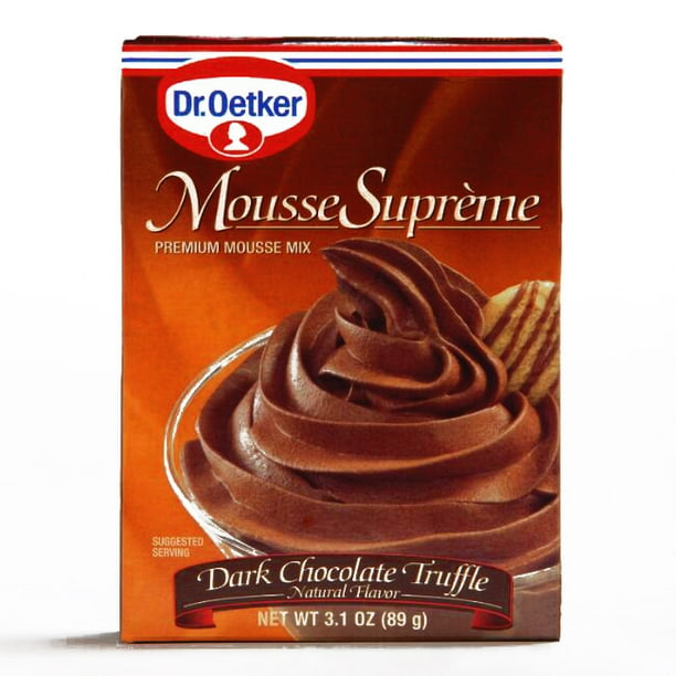 Dr. Oetker Dark Chocolate Truffle Mousse .75 oz (2 Items Per Order, not