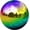 Rainbow,10in, variant on Tesyar Stainless Steel Gazing Ball, Hollow Floating Mirror Reflective Globe for Garden Pond Patio Lawn Outdoor Decor & Gift (Rainbow,10in)