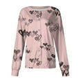 thumbnail image 2 of Valentine's Day Scrub Jackets for Women Long Sleeve Snap Front Nursing Uniform Holiday Heart Print Cute Workwear Jacket with Pockets 2026 Pink M, 2 of 5