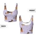 thumbnail image 5 of Xecao German Shepherd Dog for Sports Bra with Removable Pads, Crop Tank Top Design, Women's Longline Sports Bra - Non-Wired - XX-Large, 5 of 9