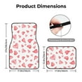 thumbnail image 5 of Fuzoiu Hearts Print Carpet Floor Mats for Car,Car Foot Mat Set,Universal Fit 4 Piece Mat Pad Set,Fits Most Cars Trucks Vans Sedans SUV Auto Carpet Mat Se, 5 of 7