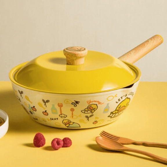 COOKER KING x B.DUCK Non-Stick Wok Multifunctional with Ceramic Lid 30cm