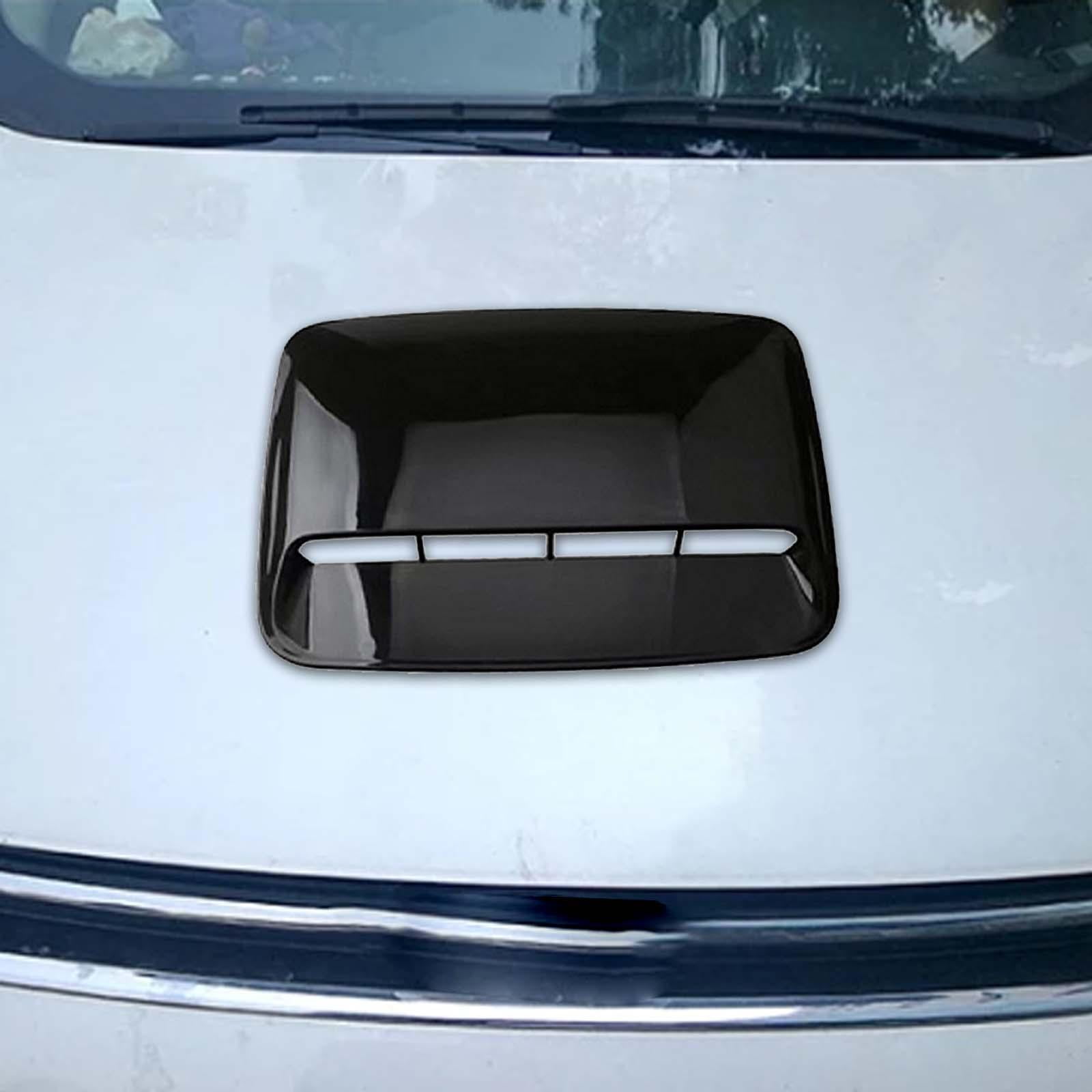 Nishiyuenyi Hood Body Air Decorative Intake Replaces Car Hood Vent for Car Modification Gloss Black