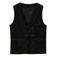 thumbnail image 2 of "Tejiojio Winter DiscountMen's Suit Base Vest, Solid Color Lapel Double Button Vest For Men Casual And Good Match", 2 of 9