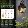 thumbnail image 2 of JERFIT 2-Pack Black Outdoor Wall Lanterns, Waterproof Wall Sconce Light with Clear Glass for Porch, Patio, Doorway, 2 of 10