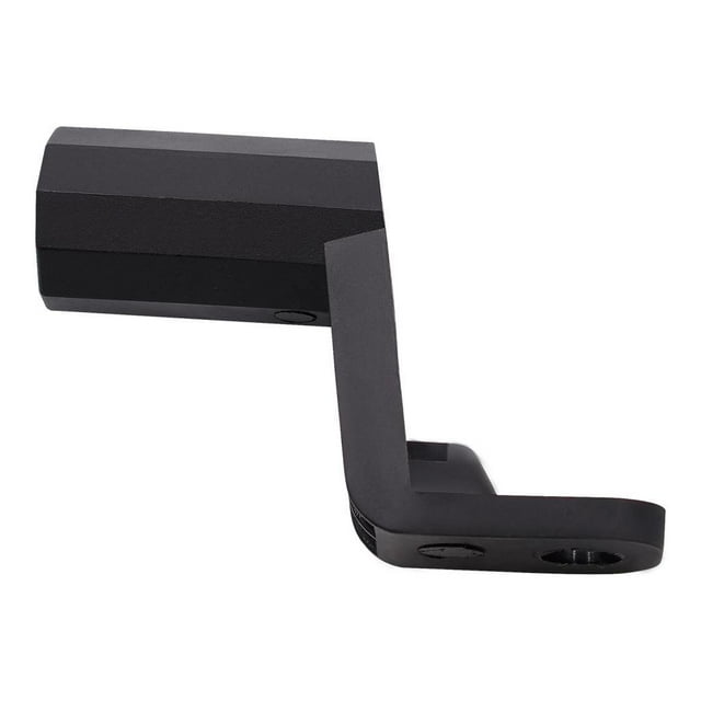 DYNWAVECA Motorcycle Rear View Mirror Extender Bar For Phone Holder Mount Clamp Black