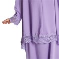 thumbnail image 4 of XXWXYD Girls Musli𝗆 Abaya Prayer Dress Long Sleeve Solid Chiffon Hijab Included Eid Ramadan Kaftan Robe Islami𝖼 Clothing Modest Wear Traditional Gown, 4 of 5