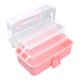thumbnail image 2 of Caja organizadora Homerr para guardar joyas, organizador plegable multicapa, gran capacidad, para cepillos, suministros de costura, artículos diversos, estuche con asa, 2 of 7