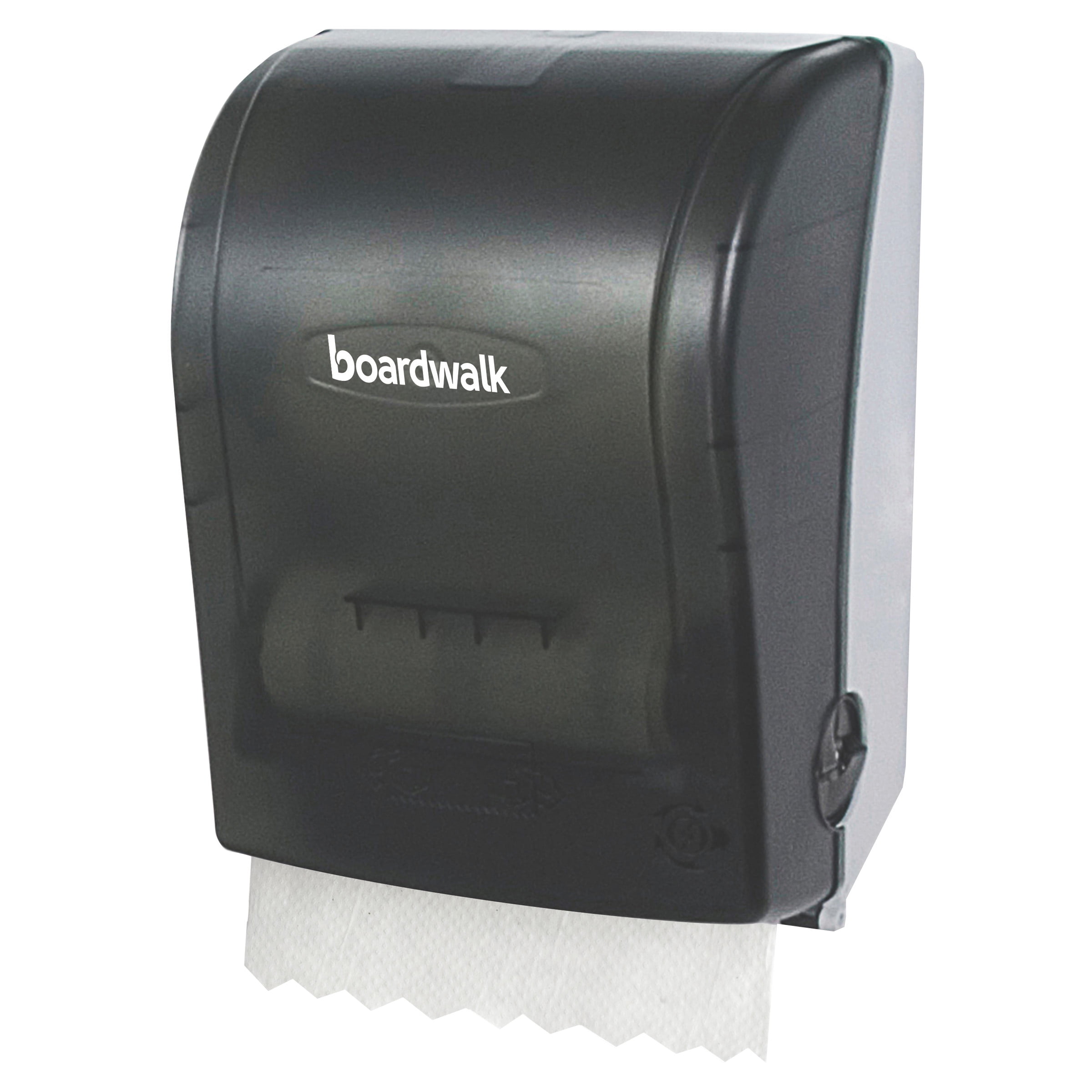 Boardwalk Hands Free Mechanical Towel Dispenser, 9 3/4 x 16 7/8 x 12 3/8, Smoke Black