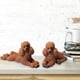 thumbnail image 4 of Estatua de perro caniche Macarena Estatuilla de resina Decoración de oficina, 4 of 6