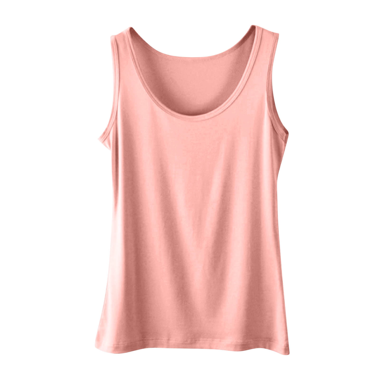 FAIWAD Sleeveless Tops for Women Summer Loose Scoop Neck Tank Tops Casual Plus Size Tee Shirts