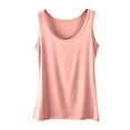 thumbnail image 5 of ClodeEU Women's Sleeveless Summer Tank Top,Casual Solid Color Round Neck Basic Pink,Womens Plus XXXXXL, 5 of 5