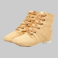 thumbnail image 5 of Xfvqtps Ballet Shoes for Girls High Top Soft Sole Non Slip Lace up Canvas Dance Shoes for Jazz Gymnastics Performance Khaki, 5 of 7