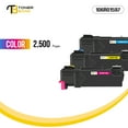 thumbnail image 3 of Toner Bank Compatible Toner Cartridge for Xerox 106R01594 106R01595 106R01596 Cyan Magenta Yellow Phaser 6500 6500N 6500DN WorkCentre6505 6505N 6505D Printer Ink 3-Pack, 3 of 8