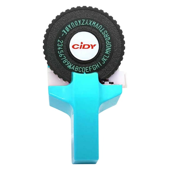 Yunuuuoa Manual Embossing Label Maker with Soft-Grip Handle, Easy Tape Cutting Feature, No Batteries Needed for Home Office School Organization