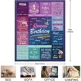 thumbnail image 5 of Birthday Gifts For Women - Birthday Gift For Women 50"x60" Throw Blanket, Daughter/Grandma/Mom Birthday Gifts, Birthday Gifts For Wife Girlfriend, Womens Birthday Gifts, Birthday Decorations Blankets, 5 of 6