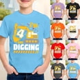 thumbnail image 2 of LRen Boys Short Sleeve Shirts Kids Summer Crewneck T-Shirts Casual Graphic Print Basic Tops Tees, 2 of 5