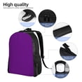 thumbnail image 4 of Rocae Purple print Computer bag with separate compartment, suitable for 15 inch laptop backpack, gift for men and women, 4 of 8