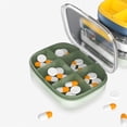 thumbnail image 4 of Cateissary Caja de pastillas Contenedores de viaje portátiles Dispensador de almacenamiento de tabletas Diseño de compartimento Sello Ranura en forma de U Type3 NO3 Cateissary HA028202-06, 4 of 6