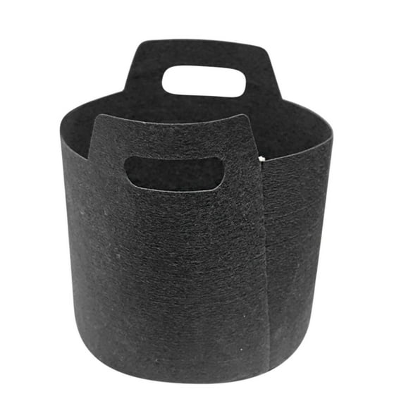Canvas Bags with Handles Nonwoven Fabric Plant Pots 18x15cm for Gardening Vegetables, Sturdy Cloth Bags with Handles for Potato Planter