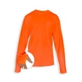 thumbnail image 2 of WRANGLER Long Sleeve Shirt Moisture Wicking Crew Neck Sweatshirt, Medium, Orange, 2 of 4