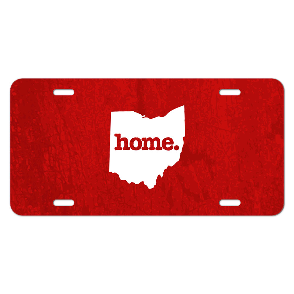 Ohio OH Home State Novelty Metal Vanity License Tag Plate Textured