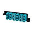 thumbnail image 1 of Ortronics OptiMo HDFP Series Adapter Panel - Patch panel adapter - LC MM X 24 - black, aqua - 1U, 1 of 1