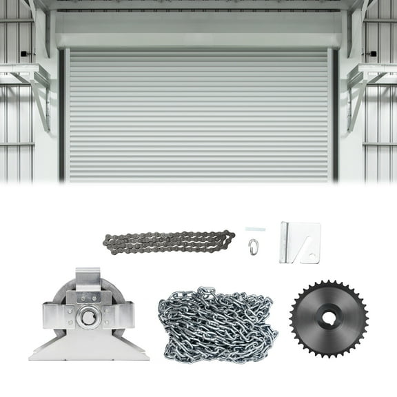 26FT Garage Door Jackshaft Chain Hoist Garage Door Openers 3:1 Reduction