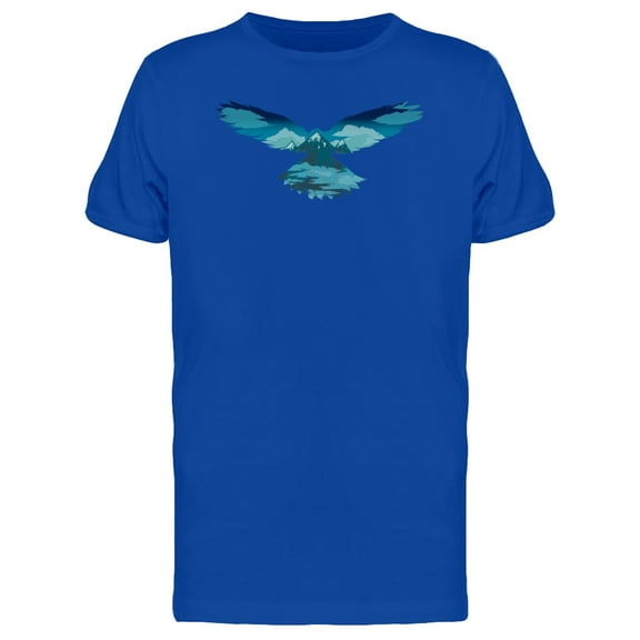 Bird And Mountains Landscape Tee Men's -Image by Shutterstock