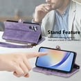 thumbnail image 6 of Allytechgroup for Samsung Galaxy A36 5G Case with Cards Holder, RFID Blocking PU Leather Wallet Case Support Wireless Charging Shockproof Full Body Protective for Samsung Galaxy A36 5G, Purple, 6 of 10