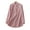 Pink 2XL, variant on Women Shirt Stand Collar Long Sleeve Single Breasted Shirt Tops Vertical Striped Print Loose Fit Office Lady Blouse