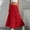 Red, variant on Kctiaxy Girls Skirts Elastic High Waist A-Line Ruffle Maxi Skirt Casual Solid Color Tiered Hem Vintage Summer Long Skirt for Kids