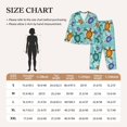 thumbnail image 4 of Pajama Sets for Women 2 Pcs, Turtles And Sea Button Down Long Sleeve Sleepwear Lounge PJ Sets, 4 of 6