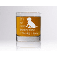 thumbnail image 2 of 11 oz The Dog Is Home Laser Etched Whiskey Glass, 2 of 5