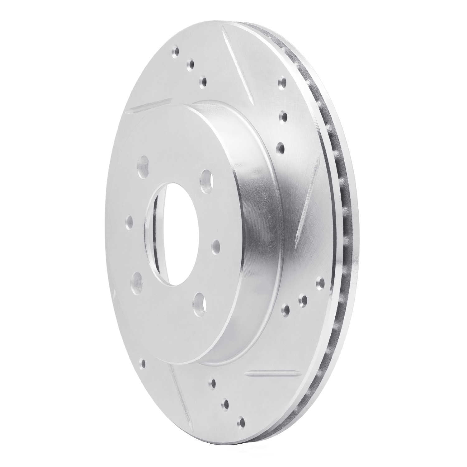 Dynamic Friction Company 631-53001R DFC Brake Rotor - Drilled And Slotted - Silver