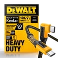 thumbnail image 1 of Cable electrónico DEWALT con ángulo de 90°, 100 W, USB-C, 183 cm, 1 of 9