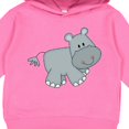 thumbnail image 3 of Inktastic Cute Smiling Baby Hippo Toddler Hoodie, 3 of 4